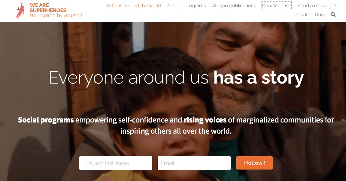 非營利網站範例二 非營利網站範例二